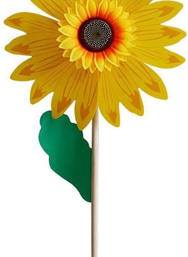 حديقة طاحونة هواء دوار الشمس الصفراء حفلة خارجية ديكور ساحة خارجية سهلة التركيب هدية - Image 1